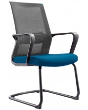 Комплект посетителски столове RFG - Smart, 2 броя, синя седалка