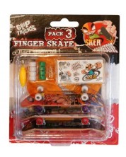 Комплект играчки за пръсти Grip&Trick - Скейтборди, 3 броя -1
