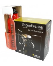 Комплект газов котлон и бутилка Soto - StormBreaker Combo, сив
