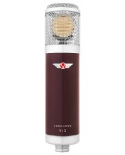 Комплект микрофон с аксесоари Vanguard - V13, червен/сребрист