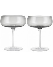 Комплект чаши за шампанско Blomus - Belo 2бр, 200мл, опушено сиво -1