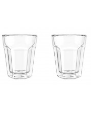 Комплект от 2 двустенни стъклени чаши Leopold Vienna, 100 ml -1
