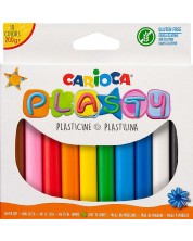 Комплект пластилин Carioca Plasty - 10 цвята, 200 g -1