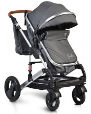 Комбинирана детска количка Moni - Gala, черна -1