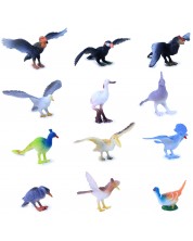 Комплект фигурки Rappa - Птици, 12 броя, 4-8 cm -1