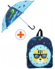 Комплект за детска градина Vadobag Pret - Раница с кръгъл джоб и чадър -1