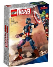 Конструктор LEGO Marvel Super Heroes - Фигура за изграждане капитан Америка (76258) -1