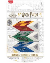 Комплект гумички Maped - Harry Potter, 3 броя
