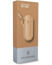 Кожен калъф за джобен нож Victorinox Classic - Wet Sand