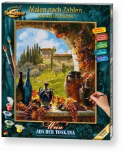 Комплект за рисуване по номера Schipper - Вино от Тускана