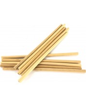 Комплект бамбукови сламки с четка HIT - 20 cm, 10 броя -1