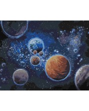 Комплект за рисуване по номера Ideyka - Тайнствен космос, 40 х 50 cm -1