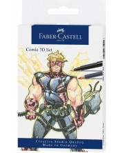 Комплект за комикси Faber-Castell Pitt Artist - Comic 3D, 11 броя -1