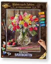 Комплект за рисуване по номера Schipper - Поздрави от селска градина