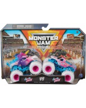 Комплект бъгита Monster Jam - Sparkle Smash Unicorn vs Sparkle Smash, 1:64 -1