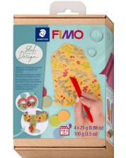Комплект глина Staedtler Fimo Soft - Slab Design, 4 х 25 g -1
