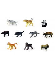 Комплект фигурки Rappa - Диви животни II, 10 броя, 5 cm