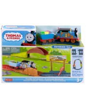 Комплект Fisher Price Thomas & Friends - Писта и локомотив Muddy Adventure -1