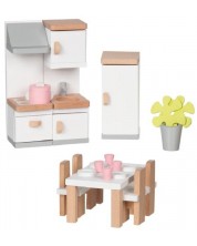 Комплект мебели за къща за кукли Goki - Кухня 2 -1