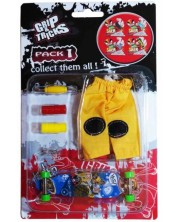 Комплект играчки за пръсти Grip&Trick - Long Board, син -1
