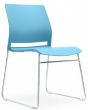 Комплект посетителски столове RFG - Gardena, 4 броя, сини -1