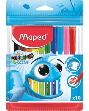 Комплект флумастери Maped Color Peps - Ocean, 10 цвята -1