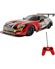 Кола с дистанционно управление Mondo Motors - Mercedes AMG GT3, 1:24, червена -1