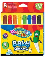 Комплект флумастери Colorino Kids - 8 цвята -1