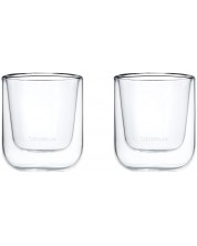 Комплект от 2 двустенни чаши за еспресо Blomus - Nero, 80 ml