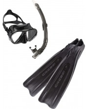 Комплект за плуване Cressi - Pro Star Bag Set, черен -1