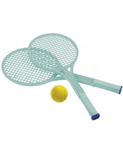 Комплект за тенис Ecoiffier - 2 хилки и топка, асортимент -1