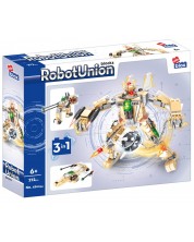 Конструктор 3 в 1 Alleblox Robot Union - Робот, бежов, 212 части -1