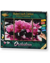 Комплект за рисуване по номера Schipper - Орхидеи -1