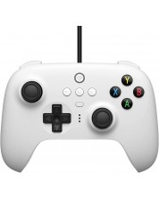 Контролер 8BitDo - Ultimate Wired, бял (Nintendo Switch/PC) -1