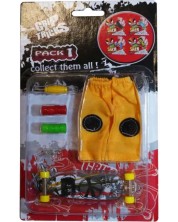 Комплект играчки за пръсти Grip&Trick - Long Board, сив -1