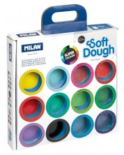 Комплект за моделиране с тесто Milan Soft Dough - 16 цвята