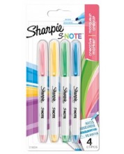 Комплект перманентни маркери Sharpie - S-Note, 4 цвята -1