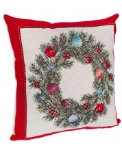 Калъфка Rakla - Christmas wreath, 47 х 47 cm -1
