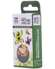 Комплект цветни силиконови пиксели Pixie Crew - Green, 250 броя