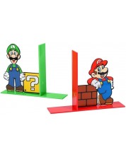 Комплект ограничители за книги Paladone - Super Mario, 2 броя 