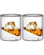 Комплект от 2 двустенни чаши за уиски Faubourg - Edinbourg, 80 ml