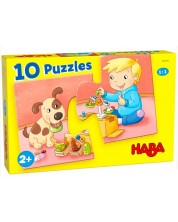 Комплект пъзели Haba - Моите играчки, 10 броя -1