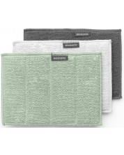 Комплект от 3 микрофибърни кърпи Brabantia - SinkSide, grey/green