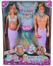 Комплект кукли Simba Toys Steffi Love - Семейство русалки с бебе