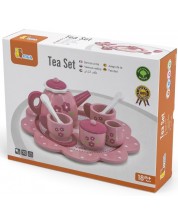Комплект Viga - Сервиз за чай, розов -1