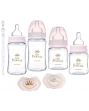 Комплект за новородено Canpol - Royal baby, розов, 7 части