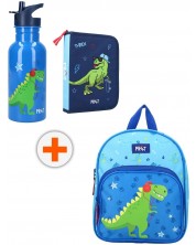 Комплект за детска градина Vadobag Pret - Раница с бутилка и несесер, динозавър -1