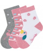 Комплект детски къси чорапи за момиче Sterntaler - 23/26 размер, 3 чифта -1