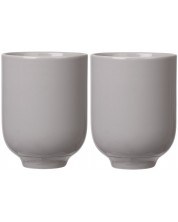 Комплект от 2 двустенни чаши Blomus - Ro, 250 ml, сиви