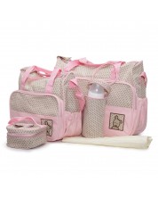 Комплект чанти Moni - Stella, розови -1
